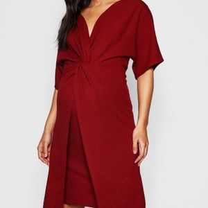 Burgundy Maternity Dress